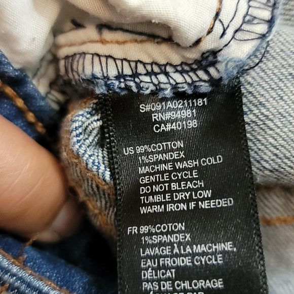 21-High Waisted Straight Leg Denim Jeans, sz. 30 - Picture 12 of 13